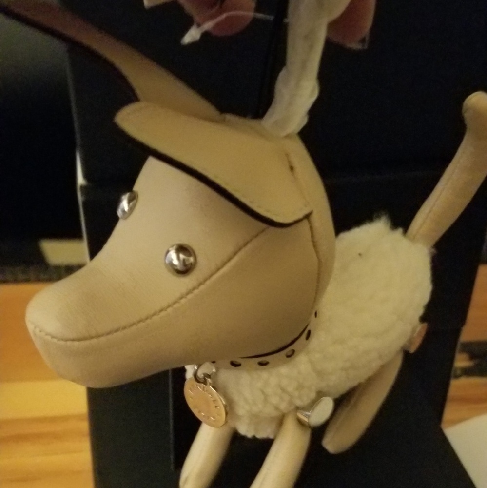 Kendall & Kylie leather dog purse charm